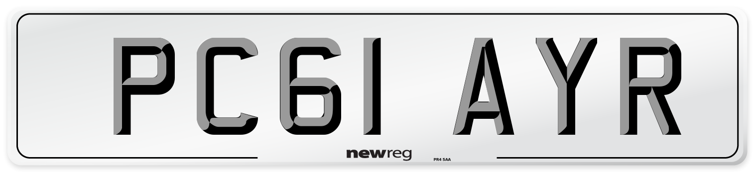PC61 AYR Number Plate from New Reg